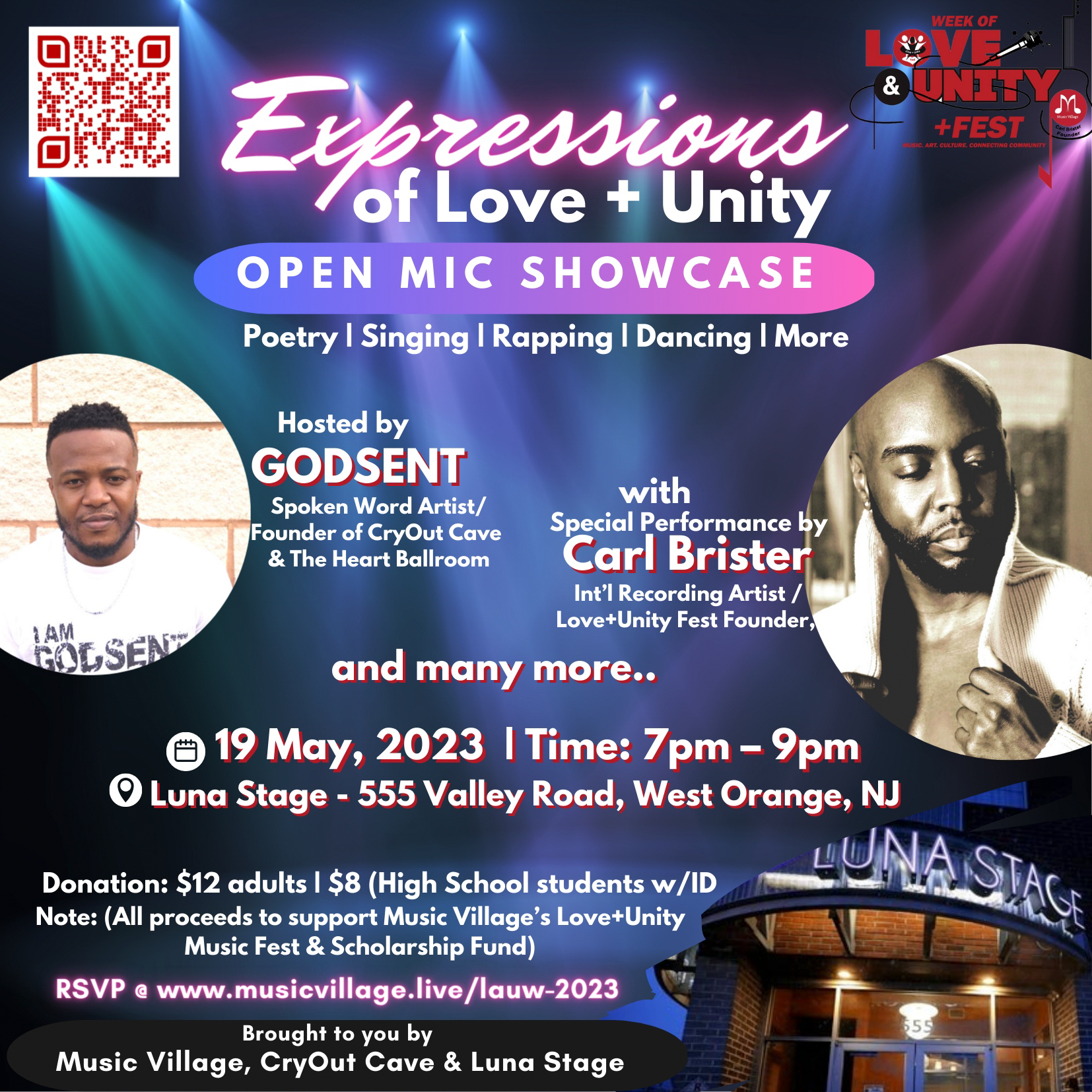 Expressions of Love+Unity Open Mic Showcase
